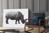 Rhino Glass Wall Art