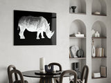 Rhino Glass Wall Art