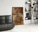 Mandela Quotes Glass Wall Art