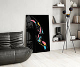 Abstract Colorful Hands Glass Wall Art