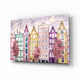 Fairy Tale City Glass Wall Art