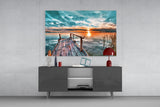 Sunset Glass Wall Art