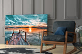 Sunset Glass Wall Art