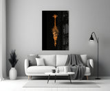 Giraffe Glass Wall Art