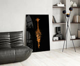 Giraffe Glass Wall Art