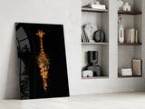 Giraffe Glass Wall Art