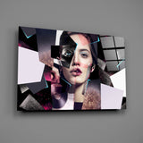 Effect Woman Glass Wall Art