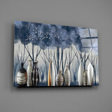 Vases and Trees Glass Wall Art