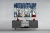 Vases and Trees Glass Wall Art