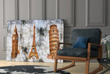 Famous Towers Glass Wall Art