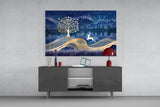 Magic Deer Glass Wall Art