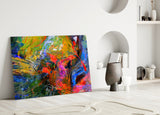 Color Explosion Glass Wall Art