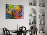 Color Explosion Glass Wall Art