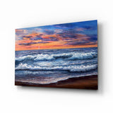 Waves Glass Wall Art