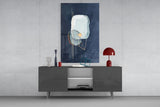 Abstract Gray Glass Wall Art