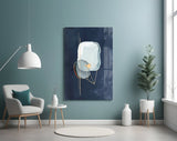 Abstract Gray Glass Wall Art