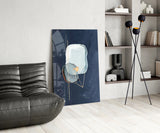 Abstract Gray Glass Wall Art