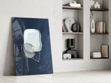 Abstract Gray Glass Wall Art