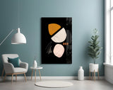 Abstract Acorn Glass Wall Art