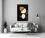 Abstract Acorn Glass Wall Art