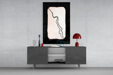 Abstract Distinction Glass Wall Art