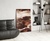 Abstract Earth Glass Wall Art