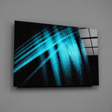 Blue Lights Glass Wall Art