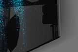 Blue Lights Glass Wall Art