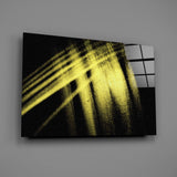 Yellow Lights Glass Wall Art