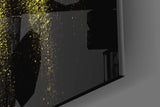 Yellow Lights Glass Wall Art