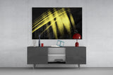 Yellow Lights Glass Wall Art