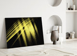 Yellow Lights Glass Wall Art