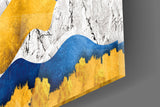 Colorful Mountains Glass Wall Art