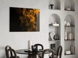 Orange Smoke Glass Wall Art