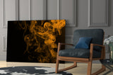 Orange Smoke Glass Wall Art