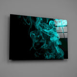 Green Smoke Glass Wall Art