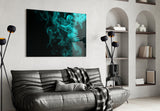 Green Smoke Glass Wall Art