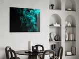 Green Smoke Glass Wall Art