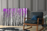 Pink Forest Glass Wall Art