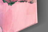 Pink Marble Pattern Glass Wall Art