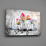 Love Glass Wall Art