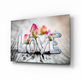 Love Glass Wall Art