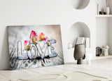 Love Glass Wall Art