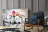 Love Glass Wall Art