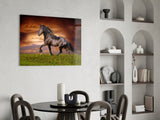 Nobility of Horse Glass Wall Art