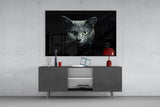 Cat Glass Wall Art