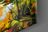 Colorful Autumn Glass Wall Art