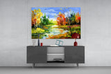 Colorful Autumn Glass Wall Art