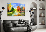 Colorful Autumn Glass Wall Art