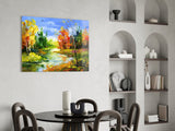 Colorful Autumn Glass Wall Art